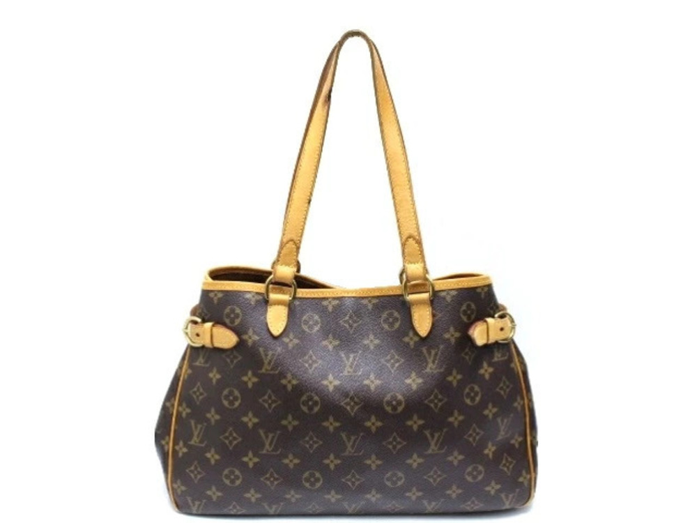 Louis Vuitton Monogram Shoulder Tote Horizontal Bag Batignolles Brown